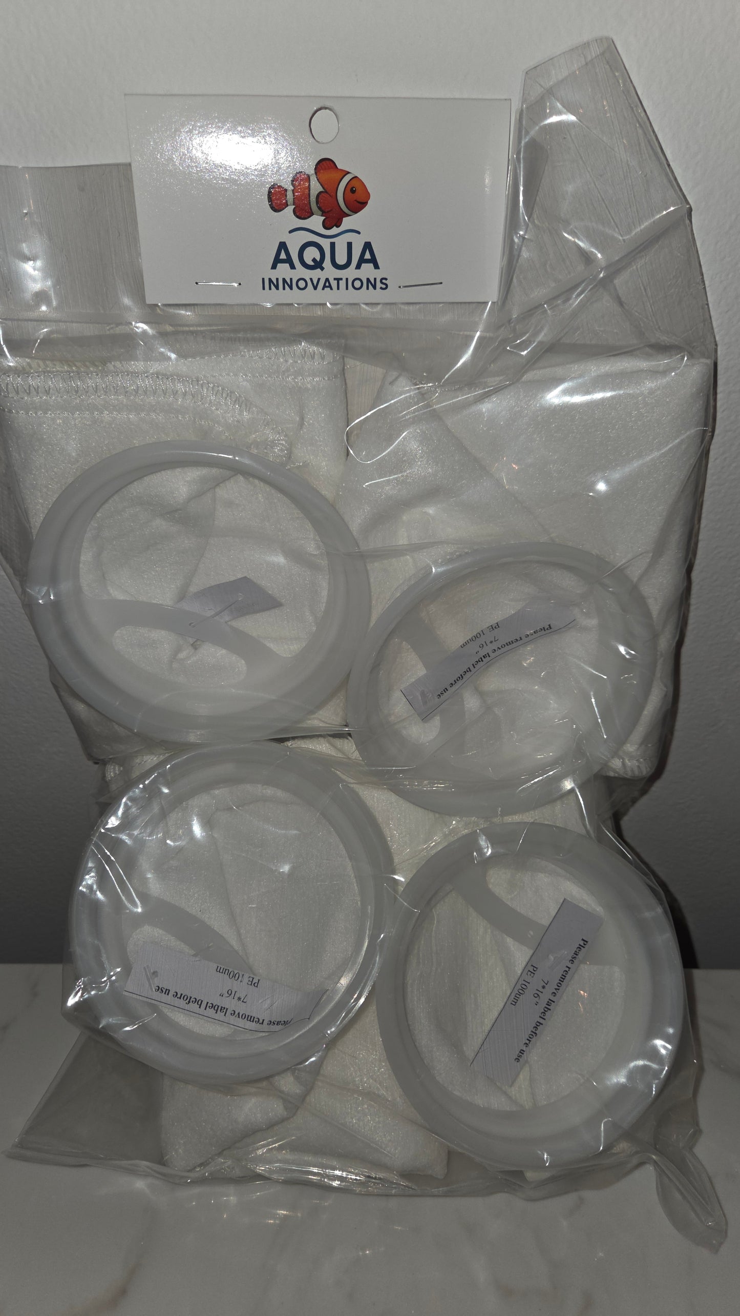 AI 4" POLY FLTR SOCK 4PK