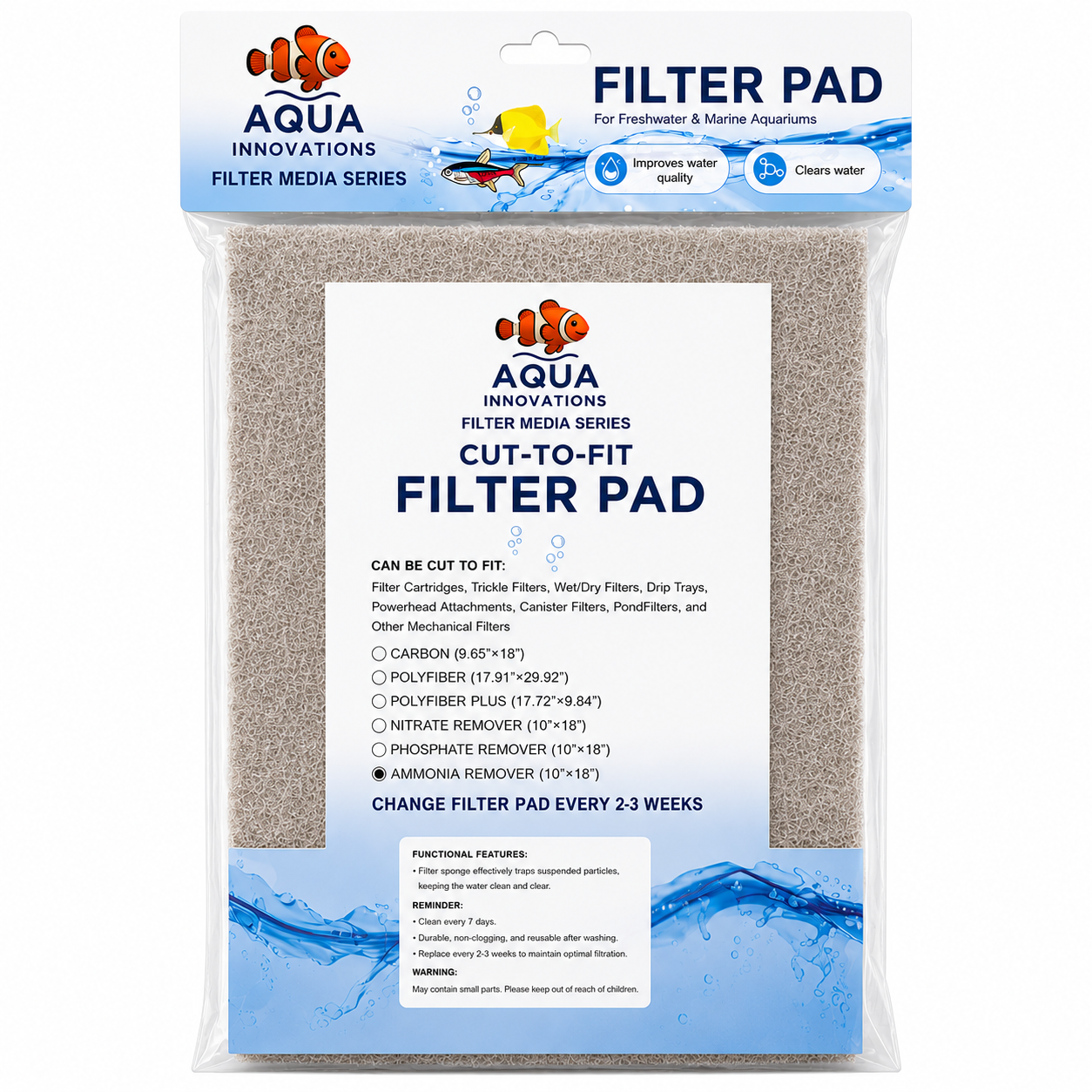 AI PAD AMMONIA 10X18